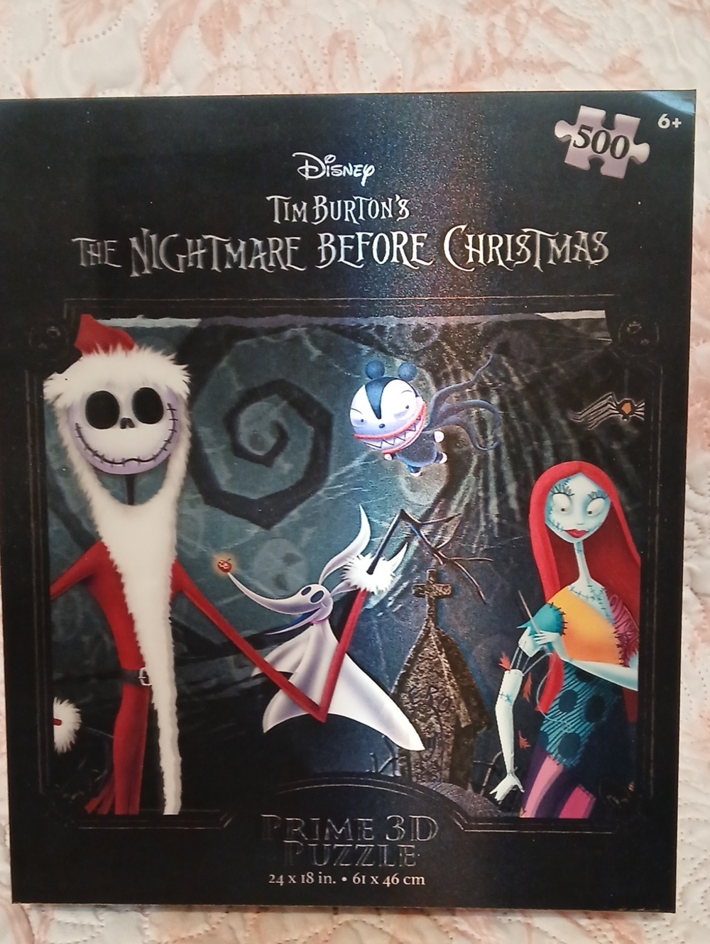 Disney The Nightmare Before Christmas Puzzle Artwork — Red, Black, White